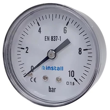 Install feszmérő 63-as 0- 6 bar hátsós