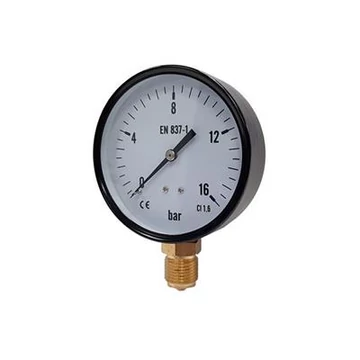 Install feszmérő 100-as 0-10 bar alsós 1/2"-os