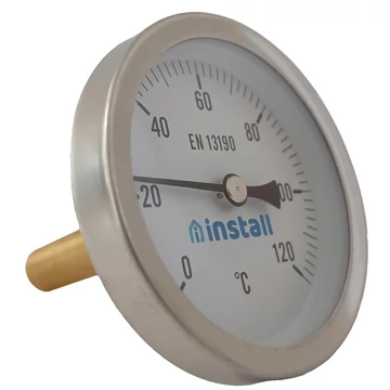 Install hőmérő 63-as 0-120°C 200mm