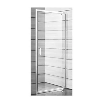 Jika Lyra Plus 80 zuhanyajtó, nyíló, fehér/átlátszó üveg, 76x190 cm