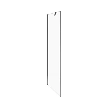 Jika Cubito Pure 100 fix zuhanyfal, ezüst/átlátszó üveg, 98,5x195 cm