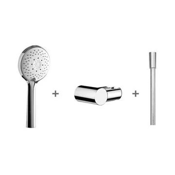 Jika Cubito-N Zuhanyszett, 4 funkciós kézizuhany, 170 cm zuhanygégecső, falitartó