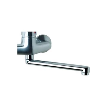 Jika Lyra Plus egyenes kifolyócső fali mosogatóhoz, króm, 21 cm
