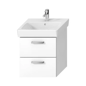 Jika Lyra Plus alsószekrény 55 cm-es mosdóhoz, 2 fiókkal, fehér, 49,1x41,6x55 cm