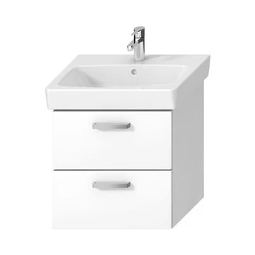 Jika Lyra Plus alsószekrény 60 cm-es mosdóhoz, 2 fiókkal, fehér, 53,9x41,6x55 cm