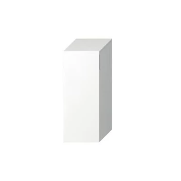 Jika Cubito-N középmagas szekrény, 1 ajtós, balos, 2 üvegpolccal, fényes fehér, 81x32,2x32 cm