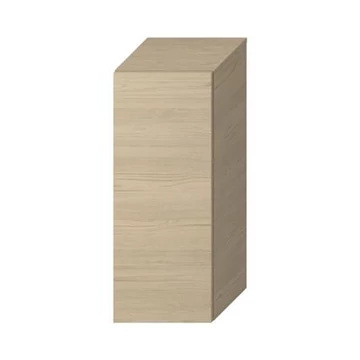 Jika Mio-N középmagas szekrény, 1 ajtós, balos/jobbos, 2 üvegpolccal, kőris, 81x31,9x32,1 cm