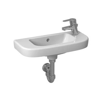 Jika Deep by Jika kézmosó 50x23 cm, jobbos, túlfolyóval, csaplyukkal, fehér - kifutó