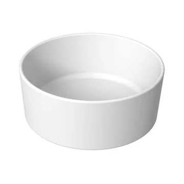 Jika Cubito Pure 40 kerek mosdótál, csaplyuk és túlfolyó nélkül, Jikaperla, fehér, 40cm átmérő