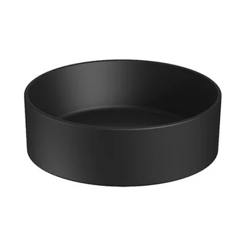 Jika Cubito Pure mosdótál kerek 40x15 cm fekete - kifutó