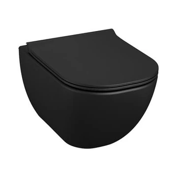 Jika Mio fali WC Rimless, matt fekete