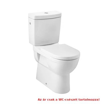 Jika Mio álló kombi wc csésze, mélyöblítésű, kettős kifolyású, Jikaperla, fehér - kifutó