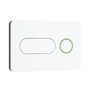 Jika PL8 nyomólap, matt króm/fényes gyűrűvel, dual flush