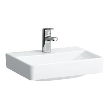 Laufen Pro S mosdó csaplyukkal, túlfolyó nélkül, fehér, 45x34 cm
