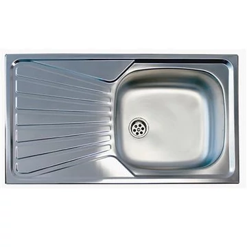 Mofém EVO 1B 1D mosogatótálca egymedence+cseppt. 78x43,5 cm - kifutó, helyette: M-760012808