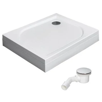 Radaway Delos D zuhanytálca 100x75 akril, levehető előlap + láb + ST90 szifon, jobbos (4D17515-03R)