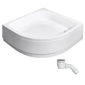Radaway Samos A zuhanytálca 90x90 akril, levehető előlap + láb + ST50 szifon (cikkszám: 4S99300-03)