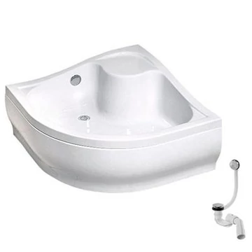 Radaway Korfu A zuhanytálca 90x90 akril, levehető előlap + láb + B602R szifon (cikkszám: 4S99400-03)