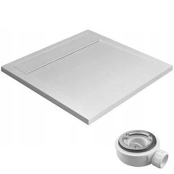 Radaway Teos C műmárvány zuhanytálca 80x80 fehér  (HTC8080-04)