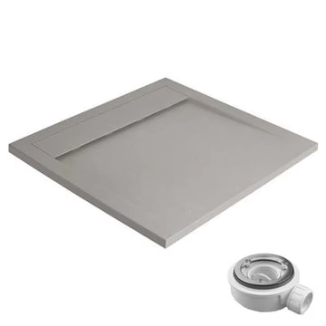 Radaway Teos C műmárvány zuhanytálca 80x80 cemento  (HTC8080-74)
