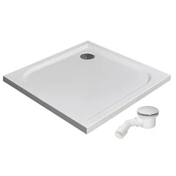Radaway Delos C zuhanytálca 80x80 cm akril, lapos, ST90 szifonnal (cikkszám: SDC0808-01)