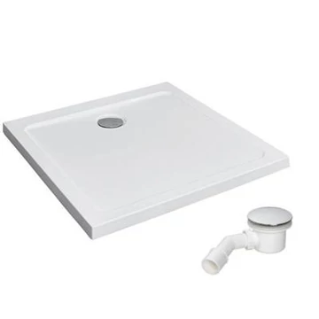 Radaway Doros C zuhanytálca 80x80 akril, lapos, ST90 szifon (cikkszám: SDRC8080-01)