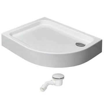 Radaway Laros A zuhanytálca 85x85 cm akril, előlapos, lábbal, ST90 szifonnal (cikkszám: SLA8585-01)
