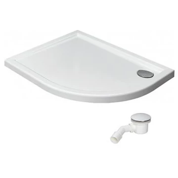 Radaway Tasos E zuhanytálca 100x80 akril, lapos, ST90 szifonnal, balos (cikkszám: STE1086-30L)