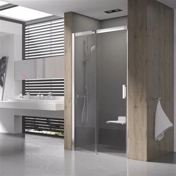 Ravak MSD2-100 zuhanyajtó balos szatén + transparent