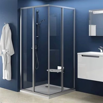 Ravak SRV2 90 195 S zuhanykabin szatén + transparent