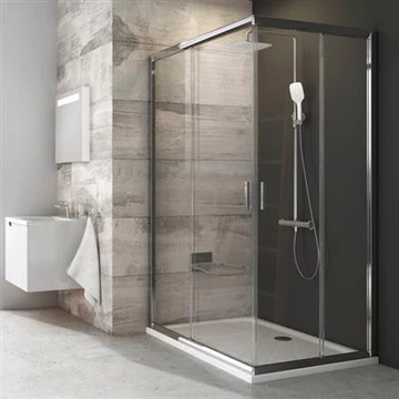 Ravak BLRV2K-100 zuhanykabin szatén + grape