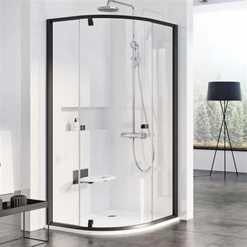 Ravak PSKK3-80 zuhanykabin, fekete +Transparent