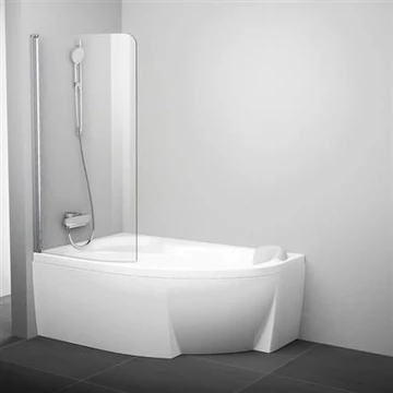 Ravak CVSK1 Rosa 160/170 kádparaván szatén+transparent balos