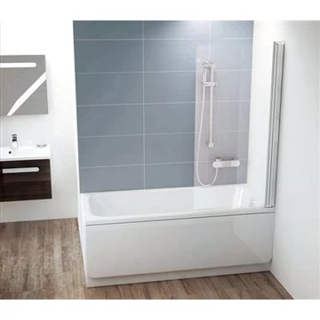 Ravak CVS1 80 kádparaván krómhatású + transparent jobbos