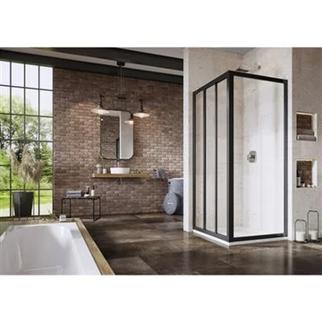 Ravak APSS-75 198 fix zuhanyfal, fekete +Grape