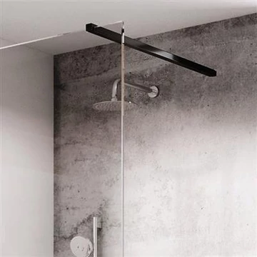 Ravak W SET Uni Free/Wall fekete 120cm
