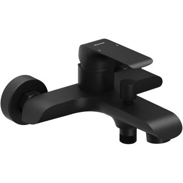 Ravak FL 022.20 Flat Black kád csaptelep, fali, fekete