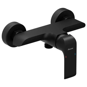 Ravak FL 032.20 Flat Black zuhany csaptelep, fali, fekete
