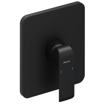 Ravak FL 066.20 Flat Black zuhany csaptelep, falba süllyesztett, váltó nélkül R-Boxhoz, fekete