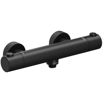 Ravak PU 033.20 Puri Black zuhany csaptelep, termosztátos, fekete   
