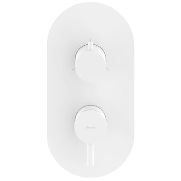 Ravak Espirit zuhanycsaptelep, falba süllyesztett, háromutas, belső egység nélkül, bársony fehér