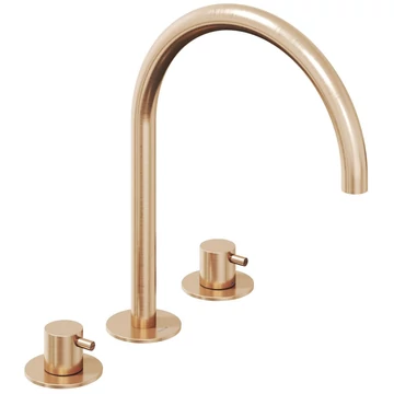 Ravak Espirit mosdócsaptelep, 3 furatos 270 mm, álló, leeresztő nélkül, rose gold