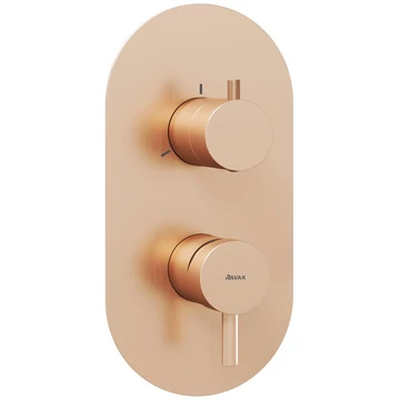 Ravak Espirit zuhanycsaptelep, falba süllyesztett, háromutas, belső egység nélkül, rose gold