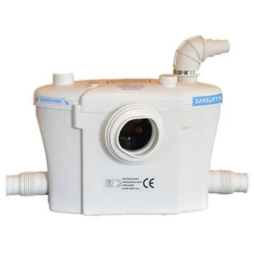 Sanipump Optimum2 WC+3 darálós átemelő WC mögé