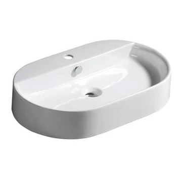 SAPHO KERASAN RING Pultra szerelhető kerámiamosdó, 65x12x40cm (028501)