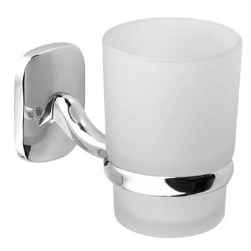 SAPHO AQUALINE RUMBA pohártartó, tejüveg/króm (RB104)