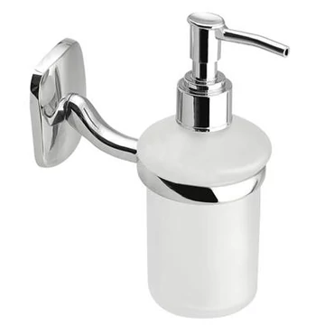 SAPHO AQUALINE RUMBA fali szappanadagoló, tejüveg/króm (RB119)