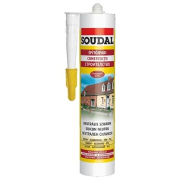 Soudal neutrális szilikon transzparens 280ml