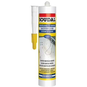 Soudal szaniter szilikon neutrális fehér 280ml
