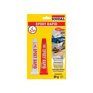 Soudal ragasztó Epoxy Rapid 2 komp. 2x10g